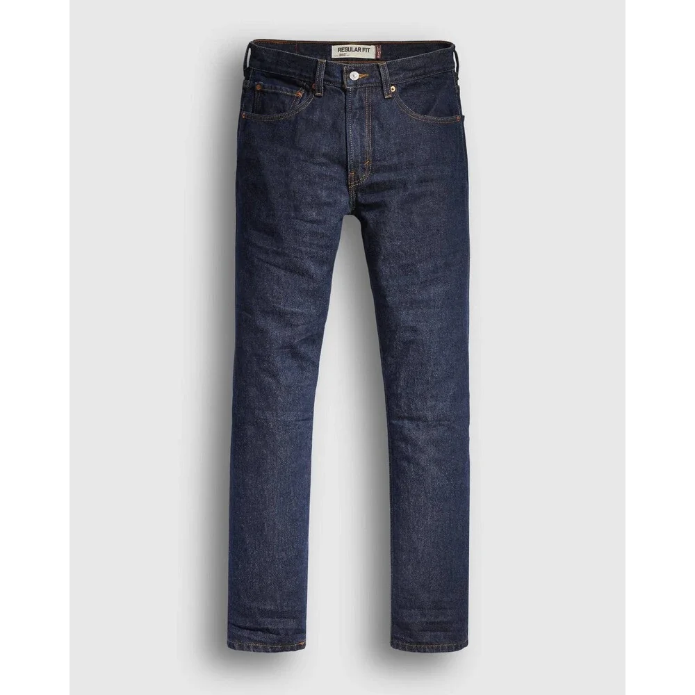 Levi's 505 Jeans Mens 36 X 34 Blue Denim Cotton Regular Fit Straight Leg QLW575 - Picture 10 of 10